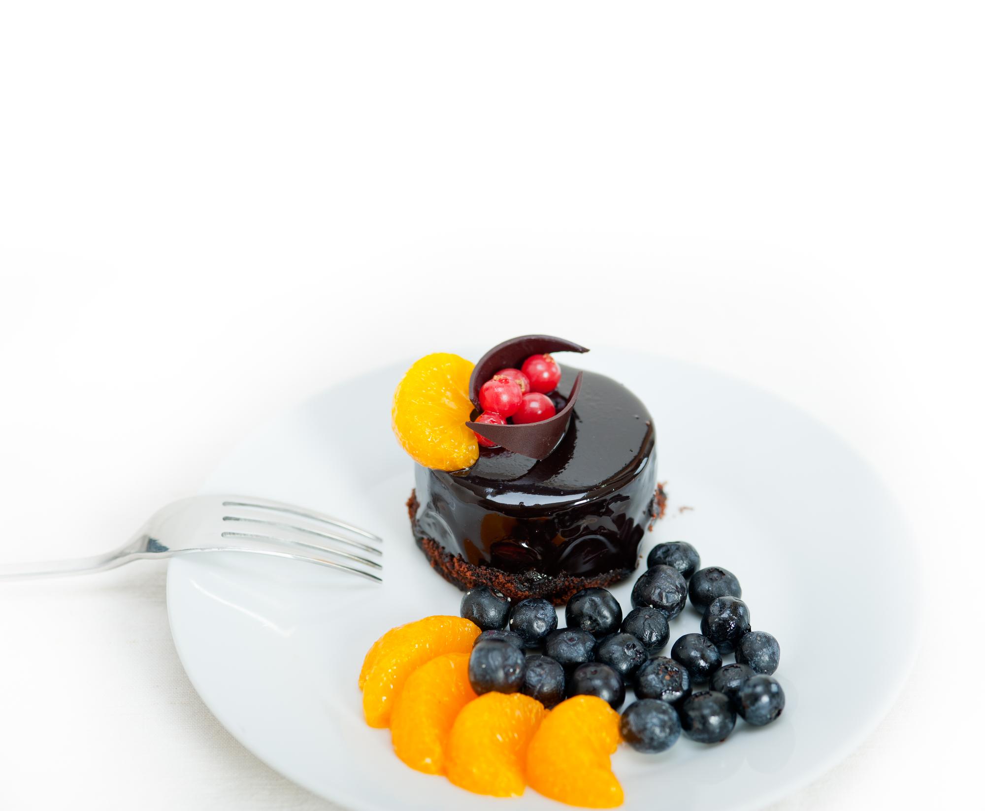 Set of plated desserts side by side